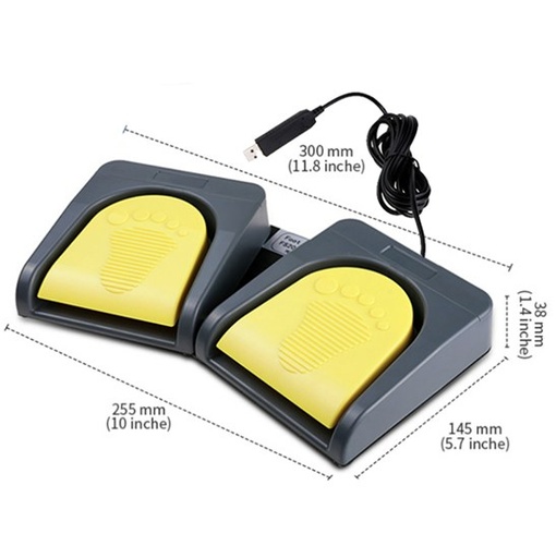 BestScope 2-key USB Foot Pedal for Camera Accessories